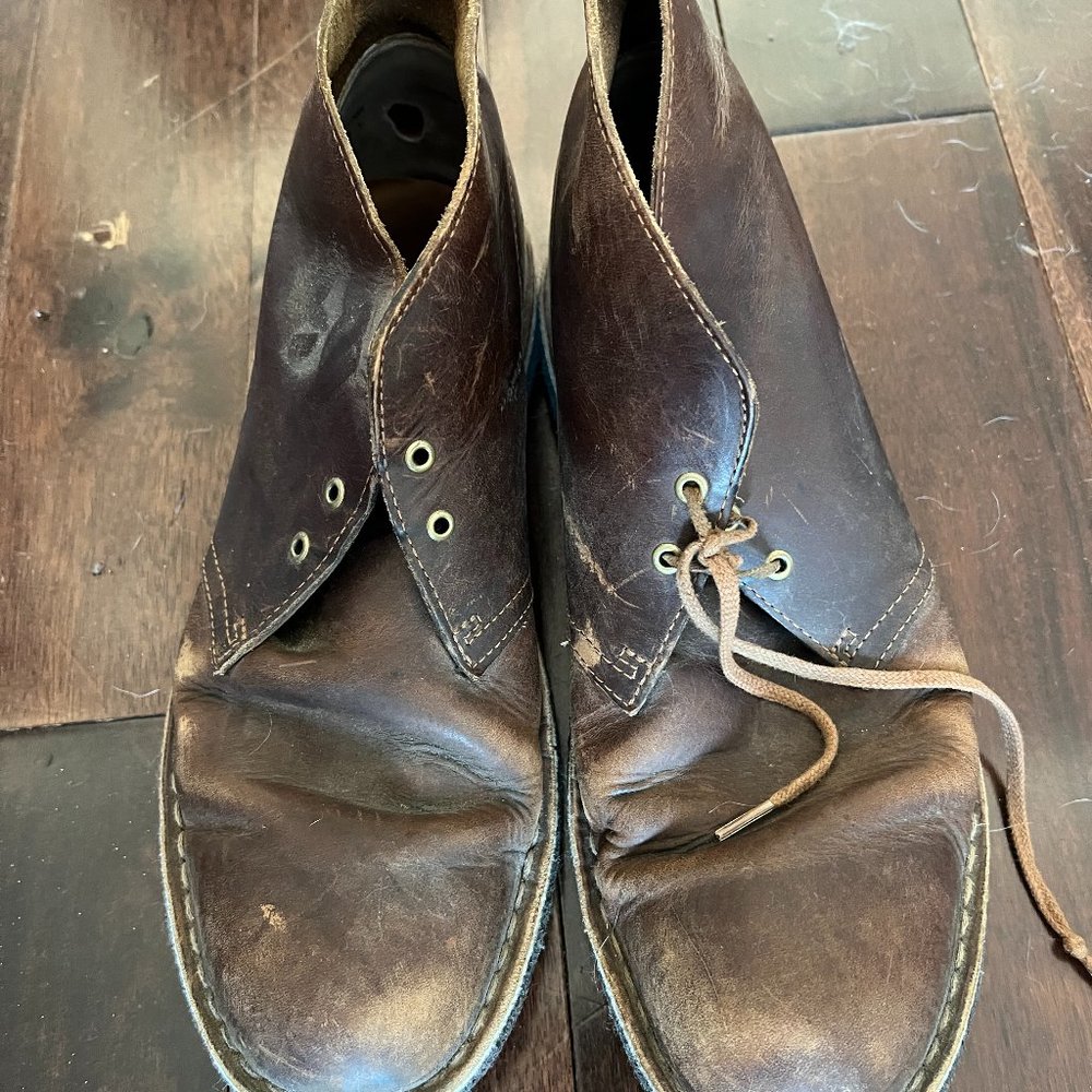 Mens Leather Boots Sz 10